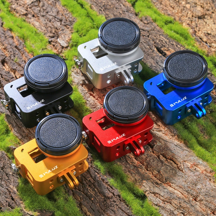 PULUZ Housing Shell CNC Aluminum Alloy Protective Cage with Insurance Frame & 52mm UV Lens for GoPro HERO(2018) /7 Black /6 /5(Black) - Metal Cases by PULUZ | Online Shopping South Africa | PMC TechLife | Buy Now Pay Later Mobicred