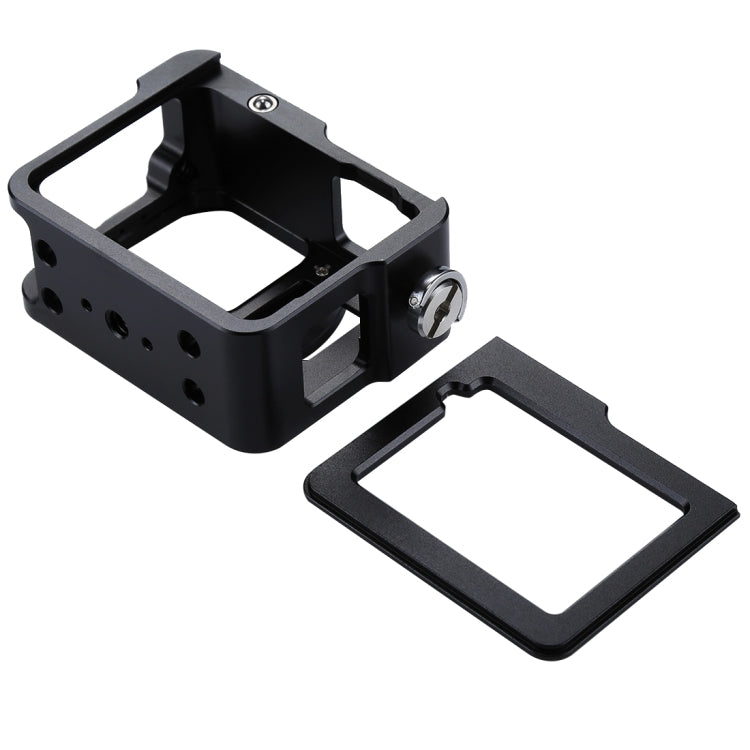 PULUZ Housing Shell CNC Aluminum Alloy Protective Cage with Insurance Frame & 52mm UV Lens for GoPro HERO(2018) /7 Black /6 /5(Black) - Metal Cases by PULUZ | Online Shopping South Africa | PMC TechLife | Buy Now Pay Later Mobicred