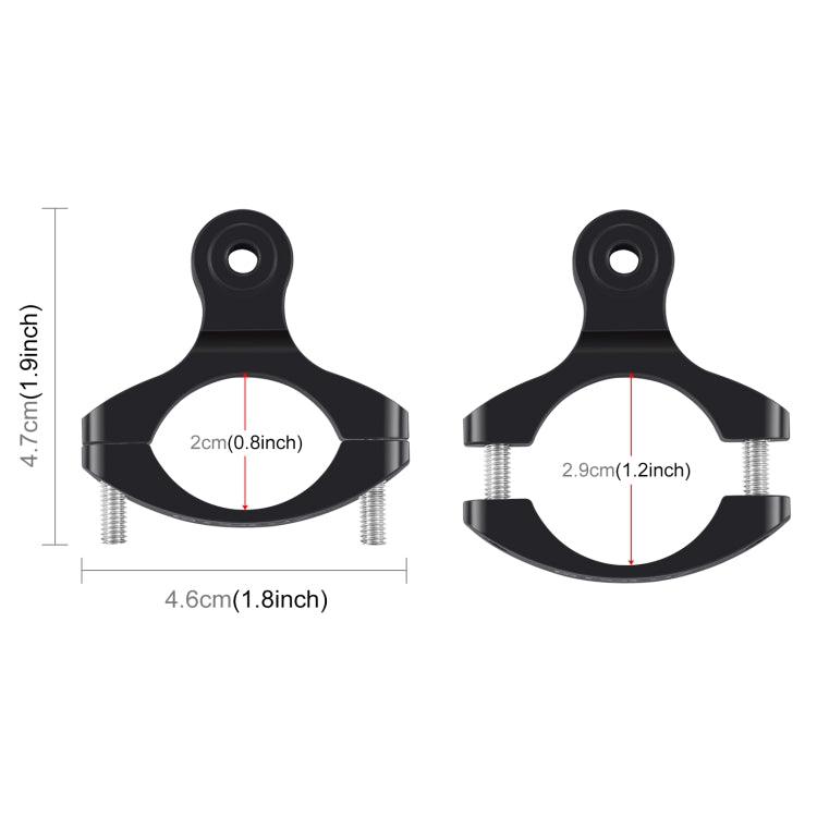 PULUZ Bike Handlebar Adapter Aluminum Mount for GoPro, Insta360, DJI and Other Action Cameras(Black) - Bicycle Handlebar Mount by PULUZ | Online Shopping South Africa | PMC TechLife | Buy Now Pay Later Mobicred