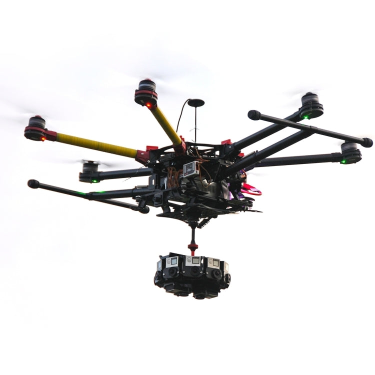 PULUZ  8 in 1 All View Panorama Frame CNC Aluminum Alloy Protective Cage with Screw for GoPro HERO7 /6 /5(Black) - free shipping - PMC TechLife - Order now!