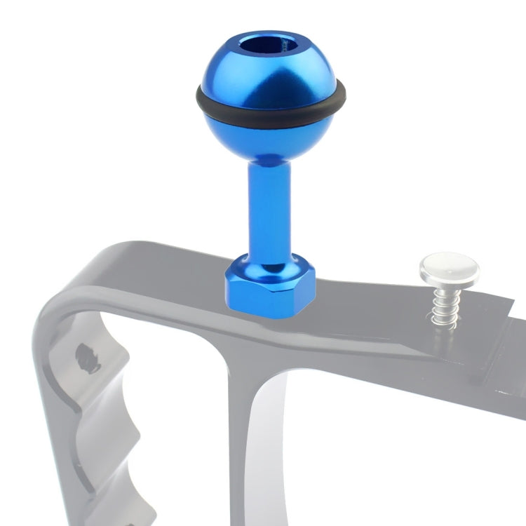 PULUZ 1/4 inch Screw Aluminum Ball Adapter Mount for GoPro, Insta360, DJI and Other Action Cameras, Diameter: 2.5cm(Blue) - Connection Mount by PULUZ | Online Shopping South Africa | PMC TechLife | Buy Now Pay Later Mobicred