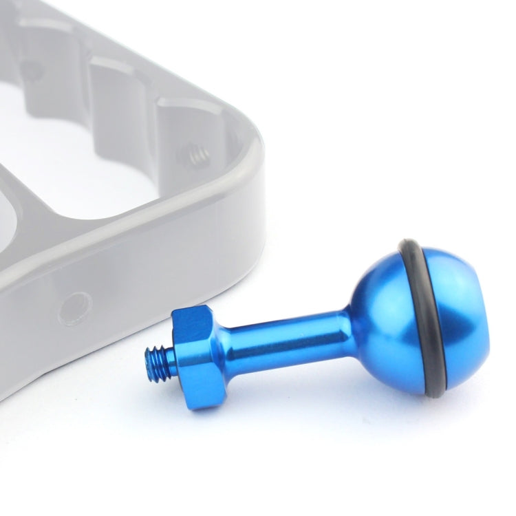 PULUZ 1/4 inch Screw Aluminum Ball Adapter Mount for GoPro, Insta360, DJI and Other Action Cameras, Diameter: 2.5cm(Blue) - Connection Mount by PULUZ | Online Shopping South Africa | PMC TechLife | Buy Now Pay Later Mobicred