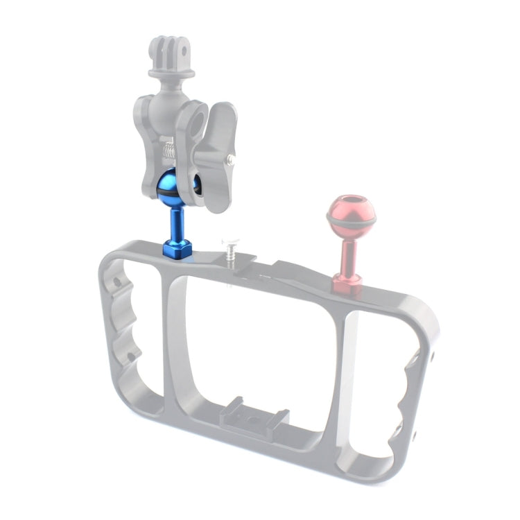 PULUZ 1/4 inch Screw Aluminum Ball Adapter Mount for GoPro, Insta360, DJI and Other Action Cameras, Diameter: 2.5cm(Blue) - Connection Mount by PULUZ | Online Shopping South Africa | PMC TechLife | Buy Now Pay Later Mobicred