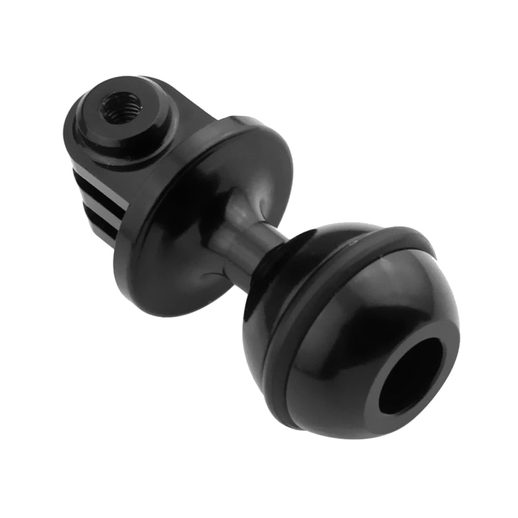 PULUZ  CNC Aluminum Ball Head Adapter Mount for GoPro, Insta360, DJI and Other Action Cameras, Diameter: 2.5cm(Black) - Connection Mount by PULUZ | Online Shopping South Africa | PMC TechLife | Buy Now Pay Later Mobicred