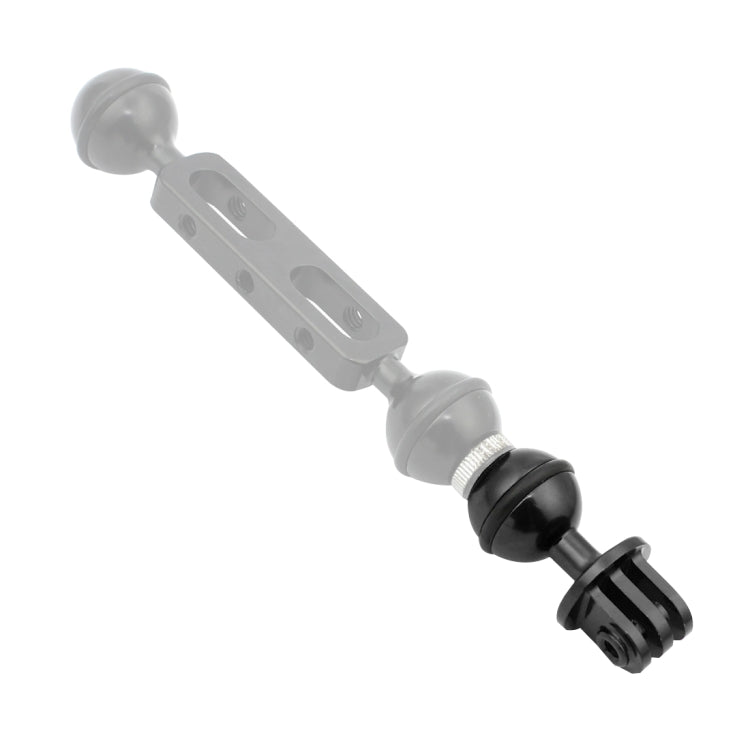 PULUZ  CNC Aluminum Ball Head Adapter Mount for GoPro, Insta360, DJI and Other Action Cameras, Diameter: 2.5cm(Black) - Connection Mount by PULUZ | Online Shopping South Africa | PMC TechLife | Buy Now Pay Later Mobicred