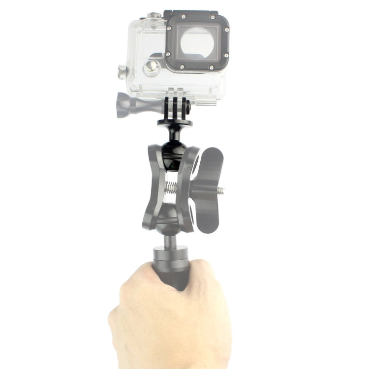 PULUZ  CNC Aluminum Ball Head Adapter Mount for GoPro, Insta360, DJI and Other Action Cameras, Diameter: 2.5cm(Black) - Connection Mount by PULUZ | Online Shopping South Africa | PMC TechLife | Buy Now Pay Later Mobicred