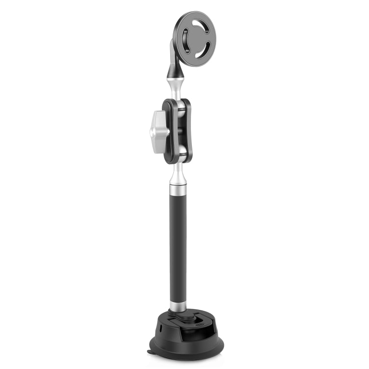 PULUZ Car Suction Cup Arm Mount Phone Tablet Magnetic Holder with Phone Clamp (Black) - Holder by PULUZ | Online Shopping South Africa | PMC TechLife | Buy Now Pay Later Mobicred