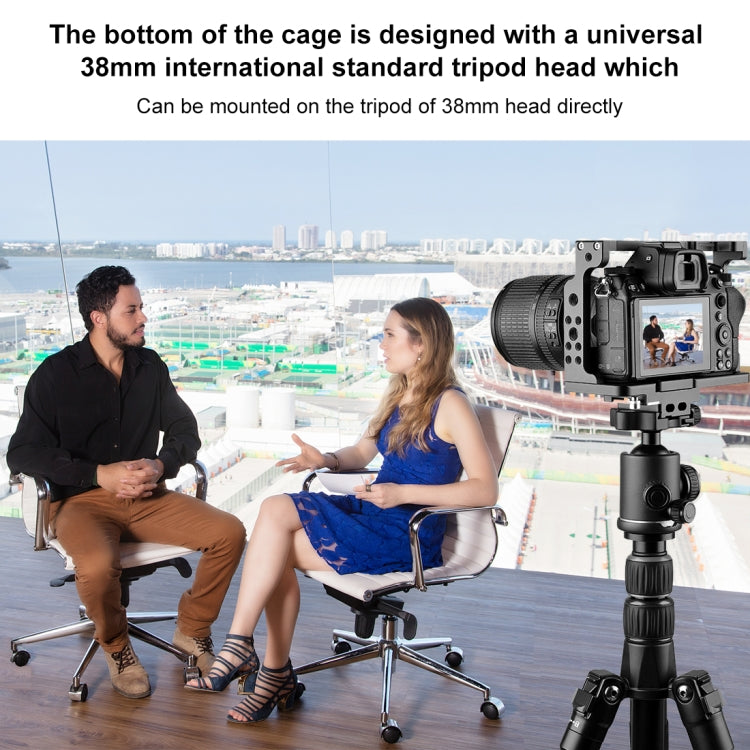 PULUZ Video Camera Cage Filmmaking Rig for Nikon Z6 / Z7(Black) - Camera Cage by PULUZ | Online Shopping South Africa | PMC TechLife | Buy Now Pay Later Mobicred