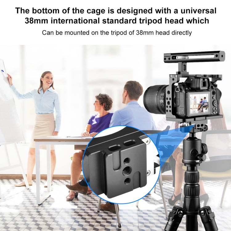 PULUZ Video Camera Cage Filmmaking Rig with Handle for Nikon Z6 / Z7(Black) - free shipping - PMC TechLife - Order now!