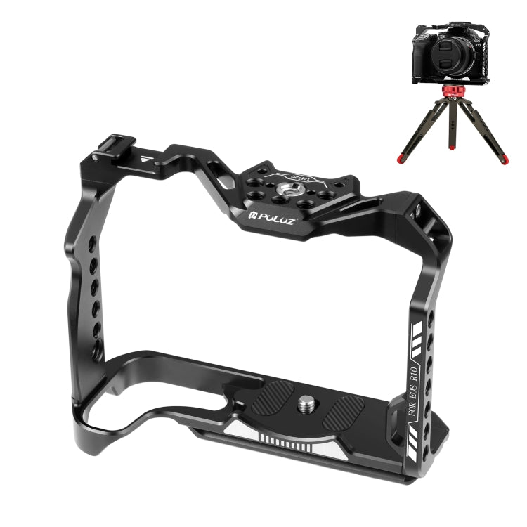 For Canon EOS R10 PULUZ Metal Camera Cage Stabilizer Rig (Black) - free shipping - PMC TechLife - Order now!