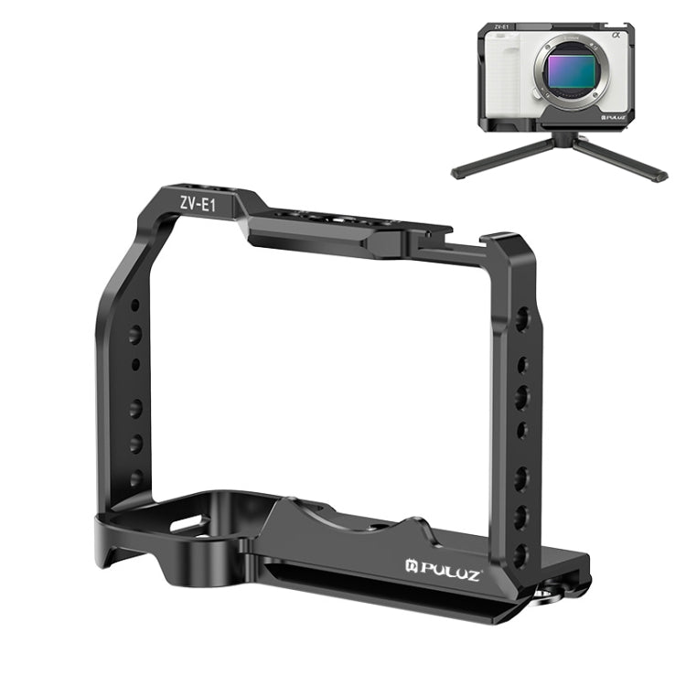 For Sony ZV-E1 PULUZ Aluminum Alloy Camera Cage Stabilizer (Black) - free shipping - PMC TechLife - Order now!