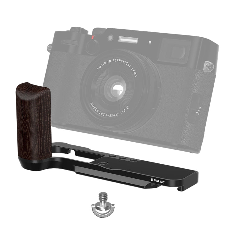 For Fujifilm X100VI PULUZ 1/4 inch Vertical Shoot Quick Release L Plate Bracket Base Holder (Black) - free shipping - PMC TechLife - Order now!