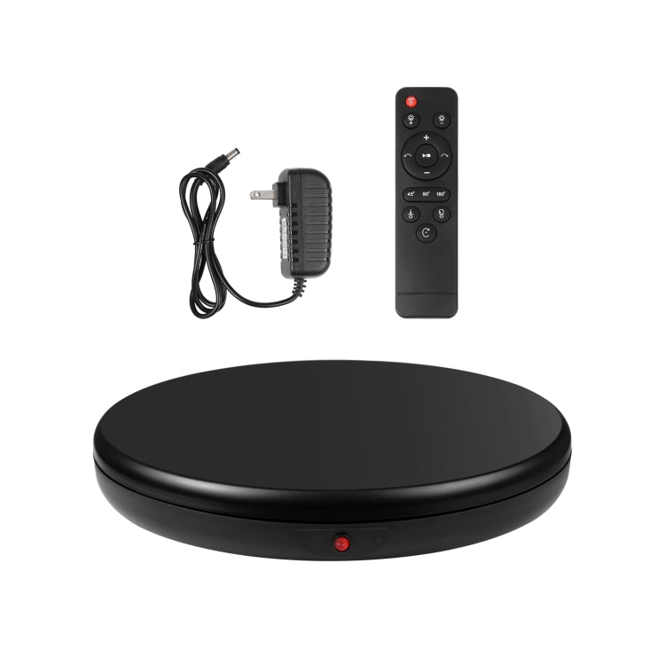 PULUZ 45cm Remote Control Adjusting Speed Rotating Turntable Display Stand, Black, Load 100kg(US Plug) - free shipping - PMC TechLife - Order now!