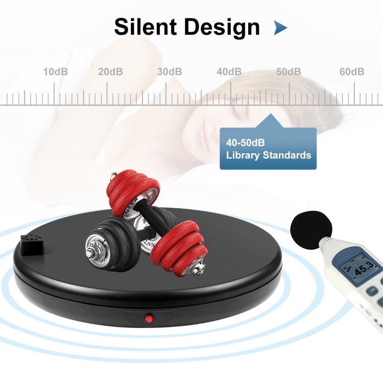 PULUZ 45cm Remote Control Adjusting Speed Rotating Turntable Display Stand with Power Socket, Black, Load 100kg(AU Plug) - free shipping - PMC TechLife - Order now!