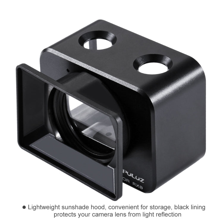 PULUZ for Sony RX0 Aluminum Alloy Protective Cage + 37mm UV Filter Lens + Lens Sunshade with Screws and Screwdrivers(Black) - Metal Cases by PULUZ | Online Shopping South Africa | PMC TechLife | Buy Now Pay Later Mobicred
