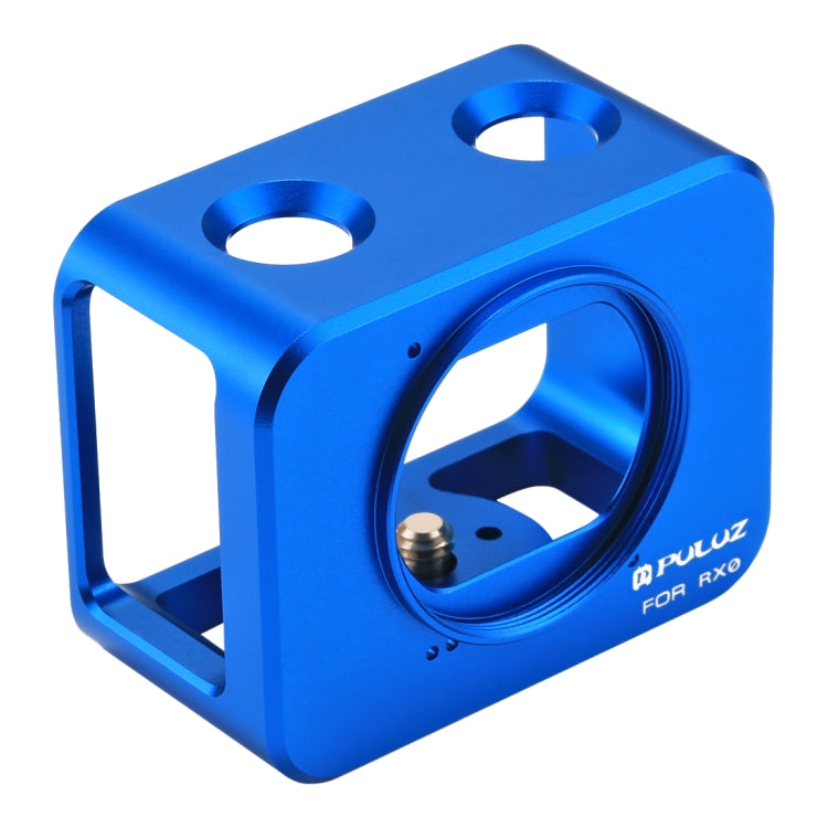PULUZ for Sony RX0 Aluminum Alloy Protective Cage + 37mm UV Filter Lens + Lens Sunshade with Screws and Screwdrivers(Blue) - Metal Cases by PULUZ | Online Shopping South Africa | PMC TechLife | Buy Now Pay Later Mobicred