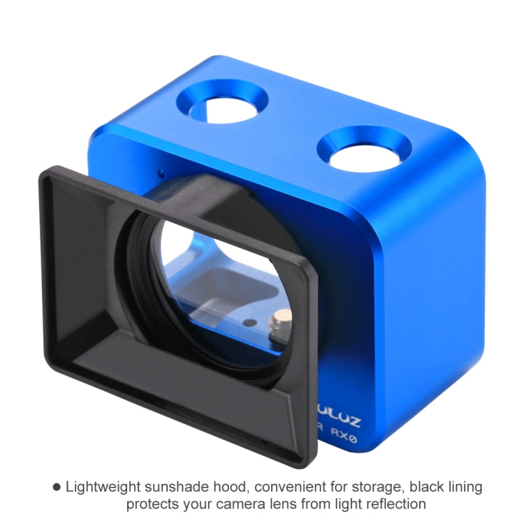 PULUZ for Sony RX0 Aluminum Alloy Protective Cage + 37mm UV Filter Lens + Lens Sunshade with Screws and Screwdrivers(Blue) - Metal Cases by PULUZ | Online Shopping South Africa | PMC TechLife | Buy Now Pay Later Mobicred