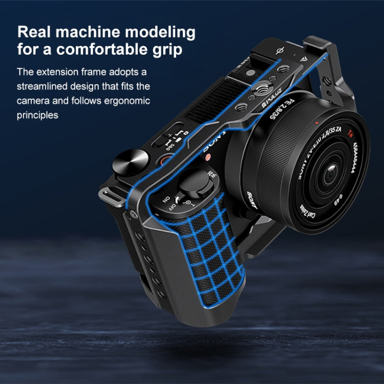 For Sony ZV-E10 II / ZV-E10M2 PULUZ Metal Camera Cage Stabilizer Rig (Black) - free shipping - PMC TechLife - Order now!