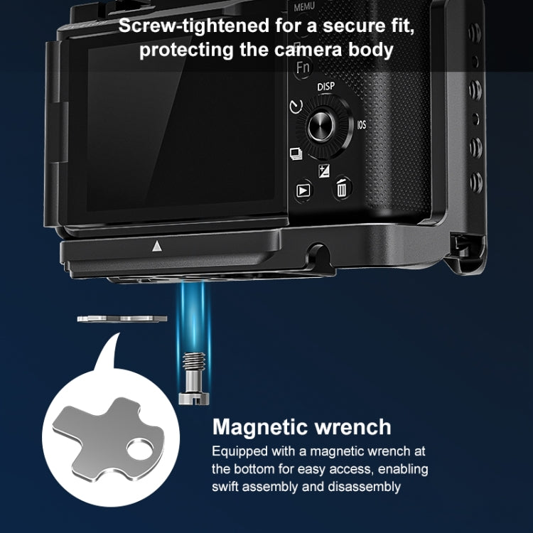 For Sony ZV-E10 II / ZV-E10M2 PULUZ Metal Camera Cage Stabilizer Rig (Black) - free shipping - PMC TechLife - Order now!