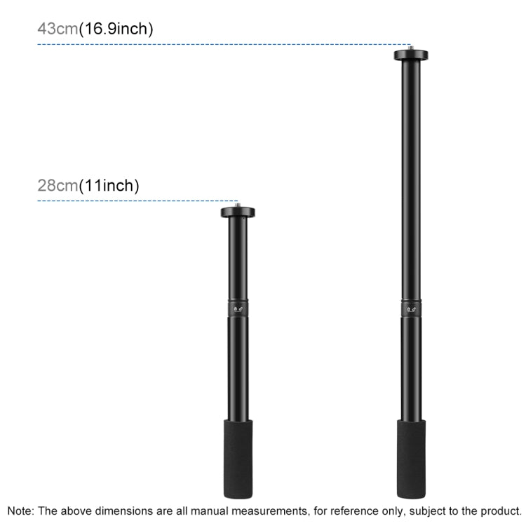 PULUZ  Handheld Adjustable Aluminum Alloy Tripod Mount Monopod Extension Central Shaft Rod - Monopods by PULUZ | Online Shopping South Africa | PMC TechLife | Buy Now Pay Later Mobicred