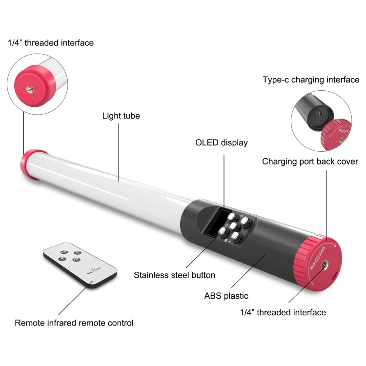 PULUZ RGB 114 LEDs Waterproof Photography Handheld Light Stick with Remote Control(Red) - free shipping - PMC TechLife - Order now!