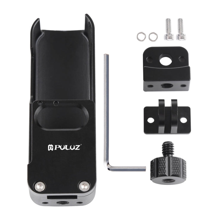 PULUZ Housing Shell CNC Aluminum Alloy Protective Cover for DJI OSMO Pocket(Black) - Mount & Holder by PULUZ | Online Shopping South Africa | PMC TechLife | Buy Now Pay Later Mobicred