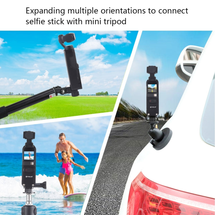 PULUZ Housing Shell CNC Aluminum Alloy Protective Cover for DJI OSMO Pocket(Black) - Mount & Holder by PULUZ | Online Shopping South Africa | PMC TechLife | Buy Now Pay Later Mobicred