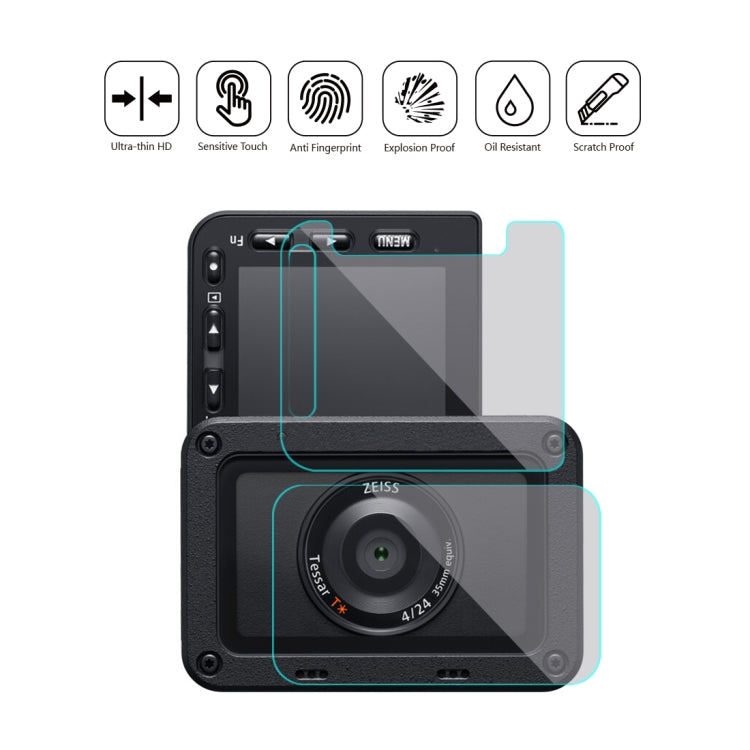 PULUZ  Front Lens and Back LCD Display Flexible Anti-fingerprint AF HD Film for Sony RX0 II / RX0 - Protective Film by PULUZ | Online Shopping South Africa | PMC TechLife | Buy Now Pay Later Mobicred