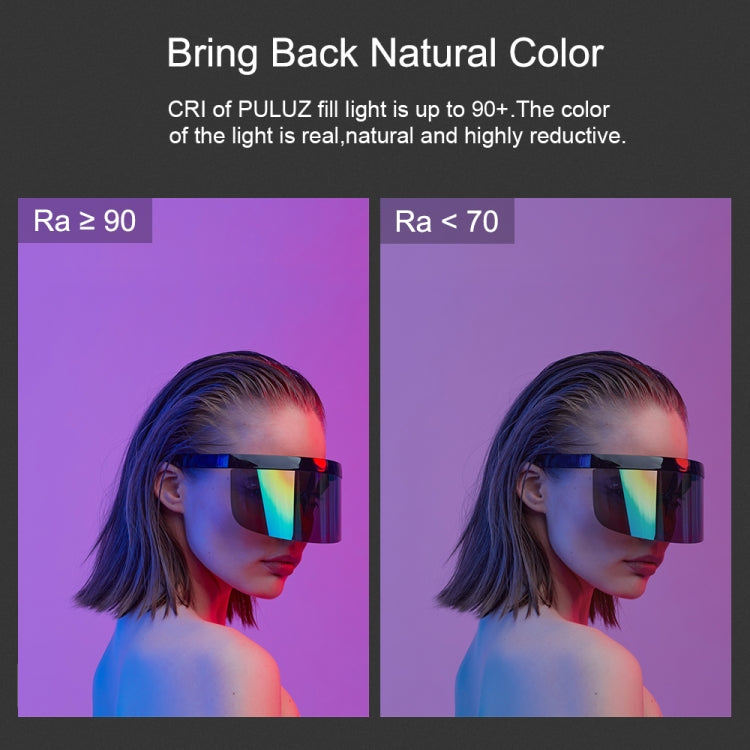 PULUZ 190 LEDs Photo Handheld Stick Light Full Color RGB Fill Light with Barndoor - free shipping - PMC TechLife - Order now!