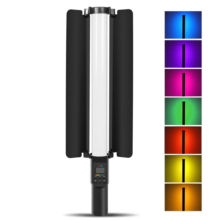 PULUZ 190 LEDs Photo Handheld Stick Light Full Color RGB Fill Light with Barndoor - free shipping - PMC TechLife - Order now!