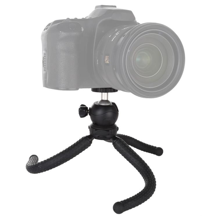 PULUZ Mini Octopus Flexible Tripod Holder with Ball Head for SLR Cameras, GoPro, Cellphone, Size: 25cmx4.5cm - Portable Mini Tripod by PULUZ | Online Shopping South Africa | PMC TechLife | Buy Now Pay Later Mobicred
