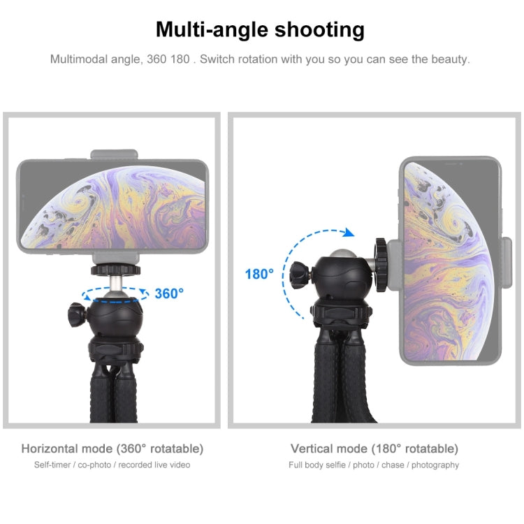 PULUZ Mini Octopus Flexible Tripod Holder with Ball Head for SLR Cameras, GoPro, Cellphone, Size: 25cmx4.5cm - Portable Mini Tripod by PULUZ | Online Shopping South Africa | PMC TechLife | Buy Now Pay Later Mobicred