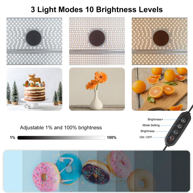 PULUZ Photo Studio Light Box Portable 60 x 40cm Cuboid Photography Studio Tent Kit with 4 Color Backdrops (AU Plug) - free shipping - PMC TechLife - Order now!