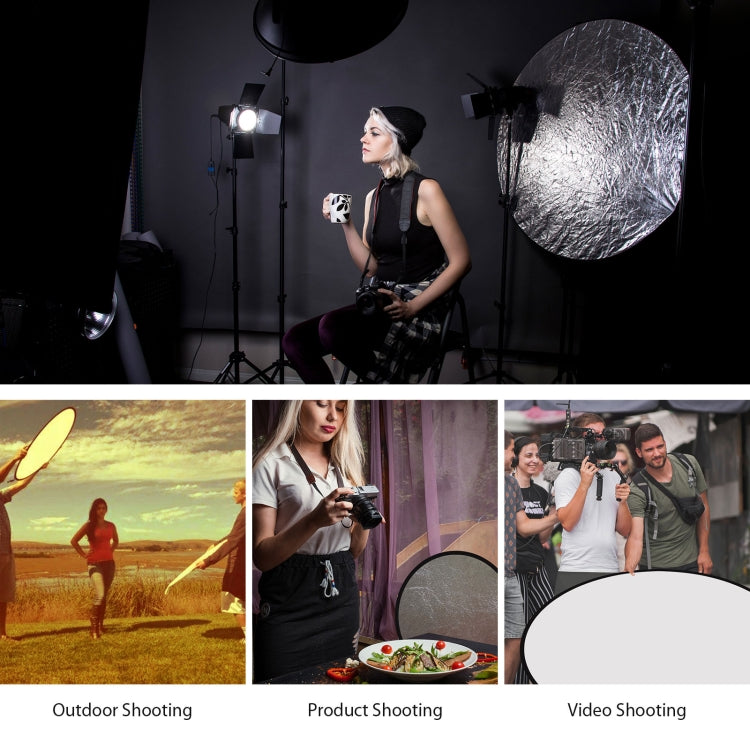 PULUZ 110cm 5 in 1 (Silver / Translucent / Gold / White / Black) Folding Photo Studio Reflector Board -  by PULUZ | Online Shopping South Africa | PMC TechLife | Buy Now Pay Later Mobicred