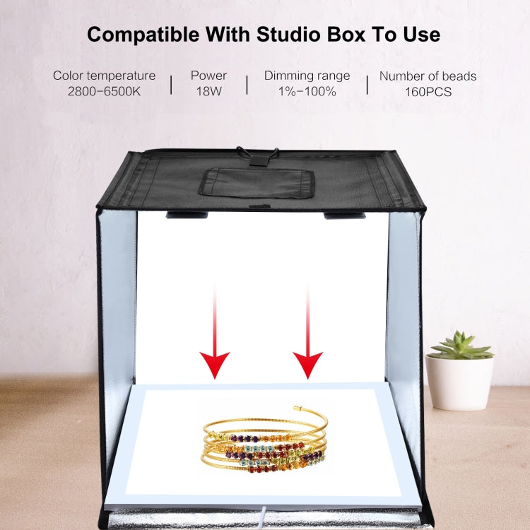 PULUZ 1000LM LED Acrylic No Polar Dimming Shadowless Light Pad with Switch for 40cm Photo Studio Box(EU Plug) - free shipping - PMC TechLife - Order now!