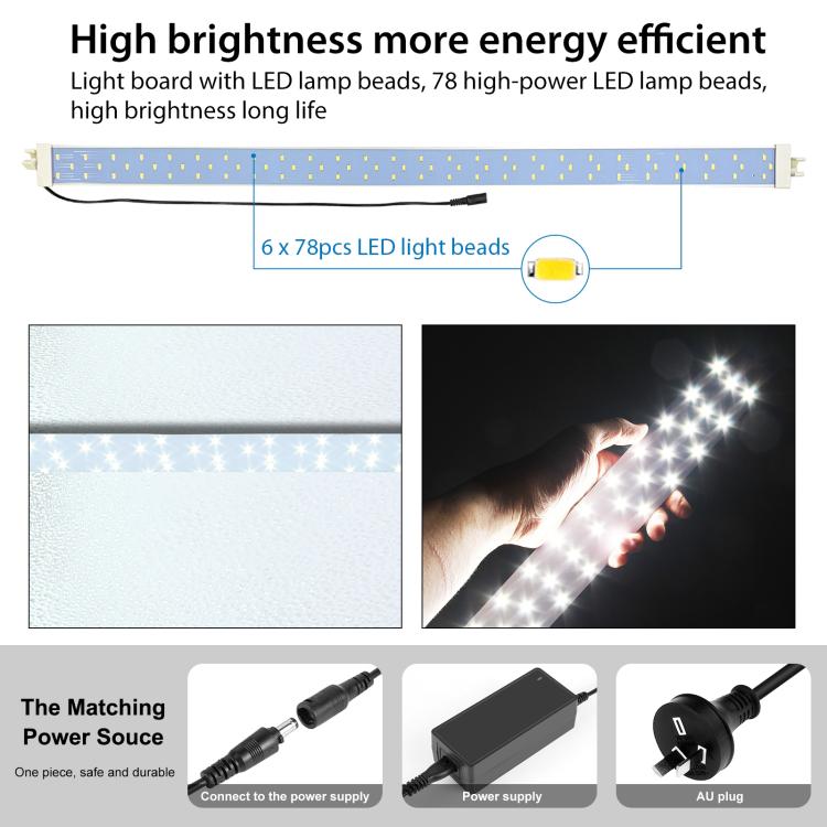 PULUZ 2m 240W 5500K Photo Light Studio Box Kit for Clothes / Adult Model Portrait(AU Plug) - free shipping - PMC TechLife - Order now!