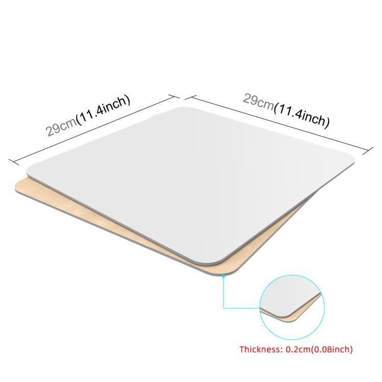 PULUZ 29cm Photography Acrylic Reflective Display Table Background Board(White) - free shipping - PMC TechLife - Order now!