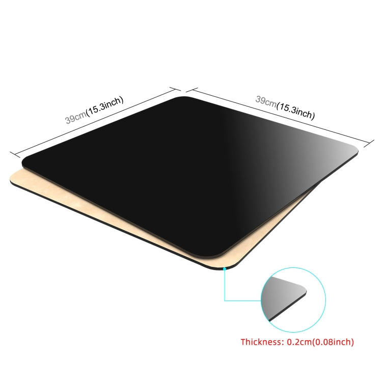 PULUZ 39cm Photography Acrylic Reflective Display Table Background Board(Black) -  by PULUZ | Online Shopping South Africa | PMC TechLife | Buy Now Pay Later Mobicred