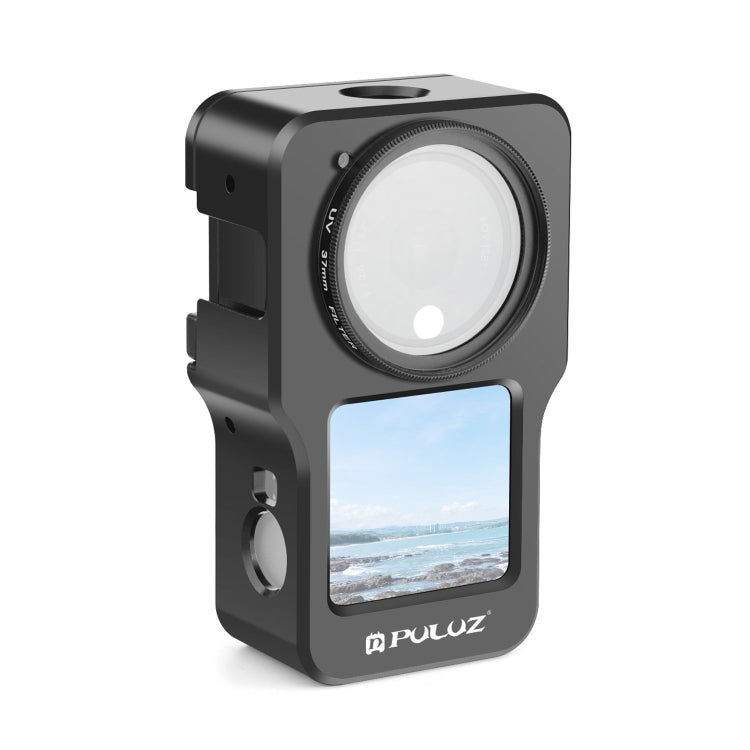 PULUZ CNC Aluminum Alloy Cage for DJI Action 2(Black) - free shipping - PMC TechLife - Order now!