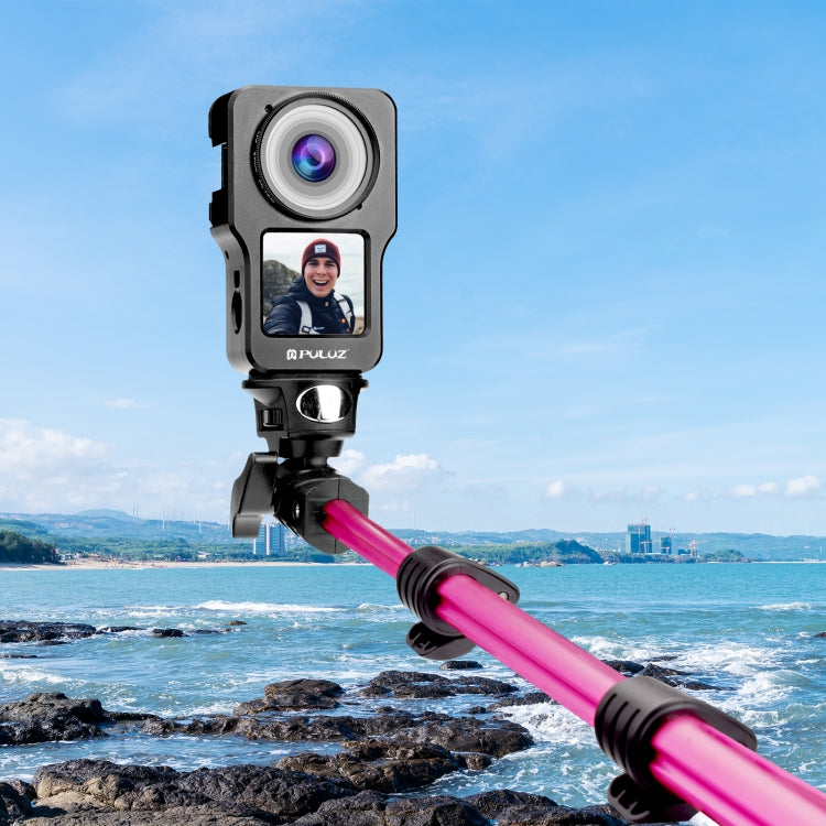 PULUZ CNC Aluminum Alloy Cage for DJI Action 2(Black) - free shipping - PMC TechLife - Order now!