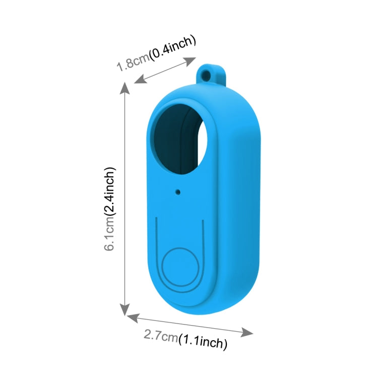 PULUZ Silicone Protective Case with Lens Cover for Insta360 GO 2(Blue) - Case & Bags by PULUZ | Online Shopping South Africa | PMC TechLife | Buy Now Pay Later Mobicred