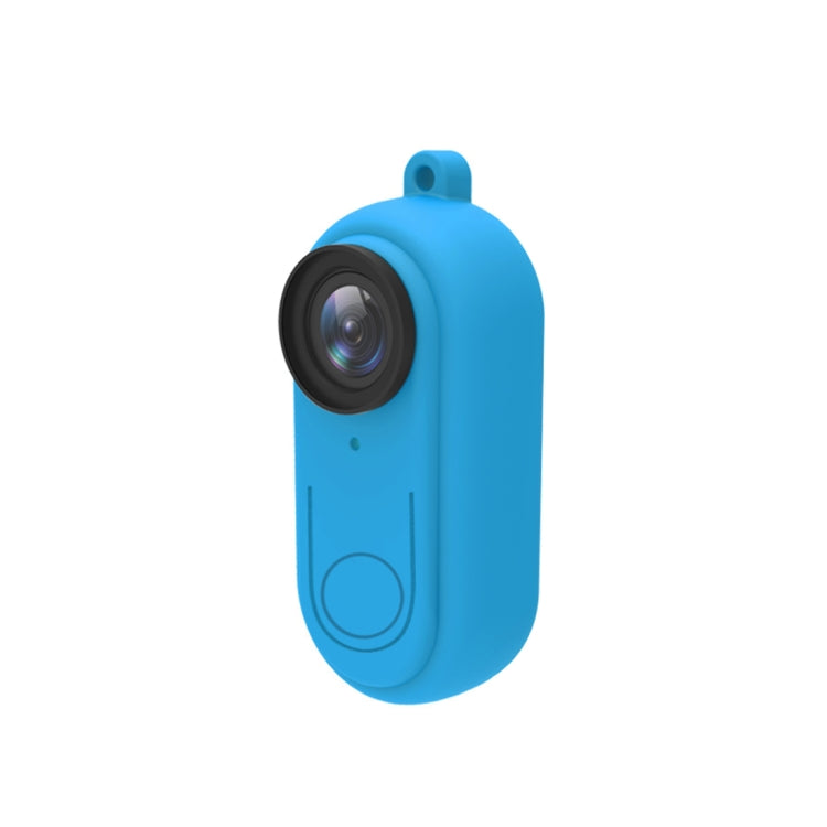PULUZ Silicone Protective Case with Lens Cover for Insta360 GO 2(Blue) - Case & Bags by PULUZ | Online Shopping South Africa | PMC TechLife | Buy Now Pay Later Mobicred