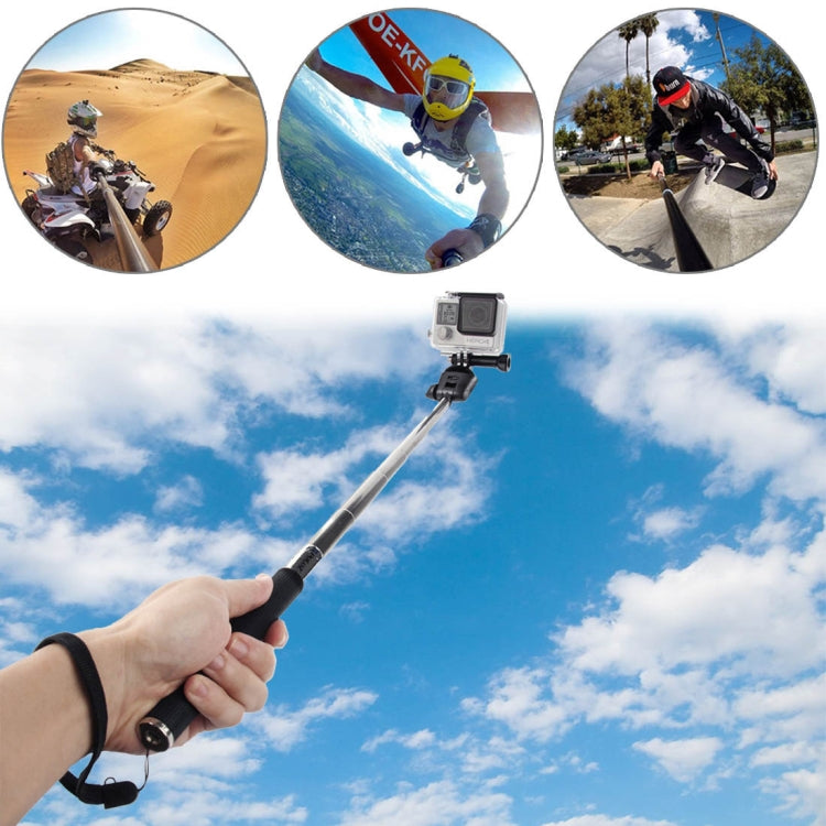 PULUZ Extendable Handheld Selfie Monopod for GoPro, Insta360, DJI and Other Action Cameras, Length: 22.5-80cm - Extendable Pole by PULUZ | Online Shopping South Africa | PMC TechLife | Buy Now Pay Later Mobicred