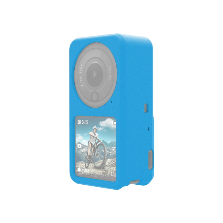 PULUZ Silicone Protective Case for DJI Action 2(Blue) - Case & Bags by PULUZ | Online Shopping South Africa | PMC TechLife | Buy Now Pay Later Mobicred