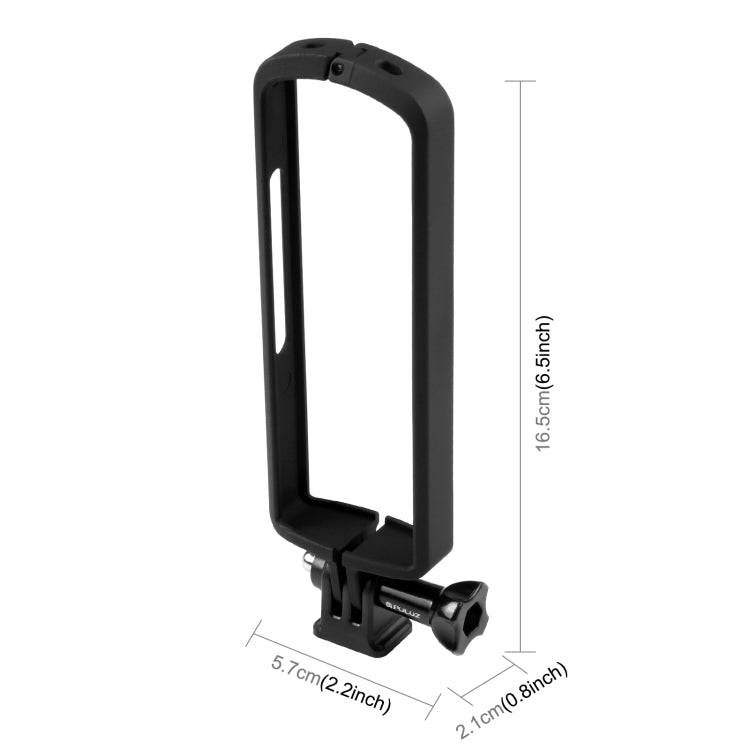 PULUZ PC ABS Plastic Protective Frame for Ricoh Theta SC2, with Adapter Mount & Screw(Black) - Protective Frame by PULUZ | Online Shopping South Africa | PMC TechLife | Buy Now Pay Later Mobicred