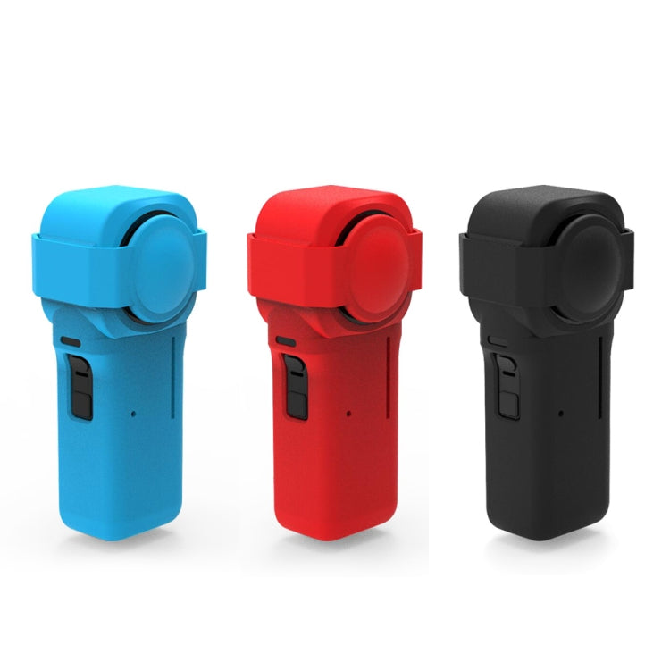 PULUZ Silicone Protective Case with Lens Cover for Insta360 One RS 1-Inch 360 Edition(Red) - Case & Bags by PULUZ | Online Shopping South Africa | PMC TechLife | Buy Now Pay Later Mobicred