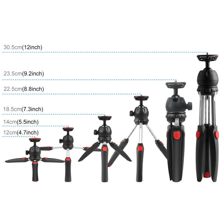 PULUZ Mini VLOG Live Stabilizer Stand Tripod with Phone Clamp for Smartphones (Red) - free shipping - PMC Jewellery - Order now!