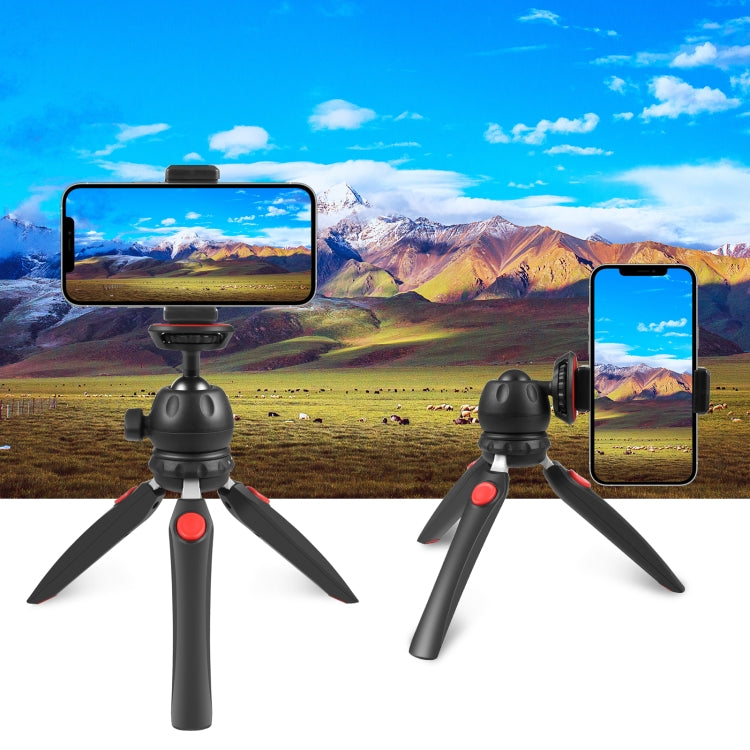 PULUZ Mini VLOG Live Stabilizer Stand Tripod with Phone Clamp for Smartphones (Red) - free shipping - PMC Jewellery - Order now!