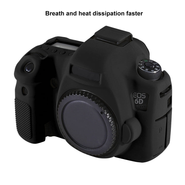 PULUZ Soft Silicone Protective Case for Canon EOS 6D(Black) - free shipping - PMC TechLife - Order now!