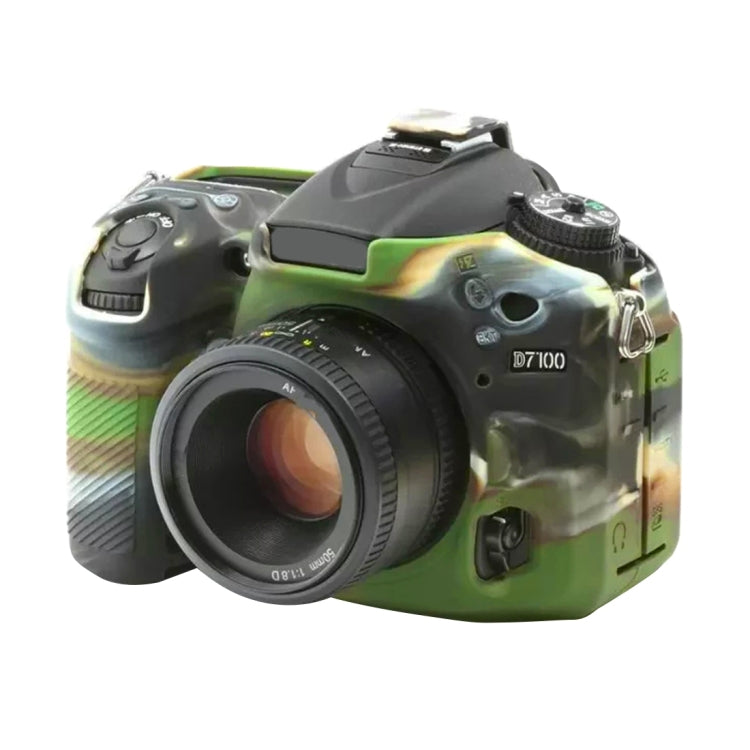 PULUZ Soft Silicone Protective Case for Nikon D7200 /D7100(Camouflage) - Protective Case by PULUZ | Online Shopping South Africa | PMC TechLife | Buy Now Pay Later Mobicred
